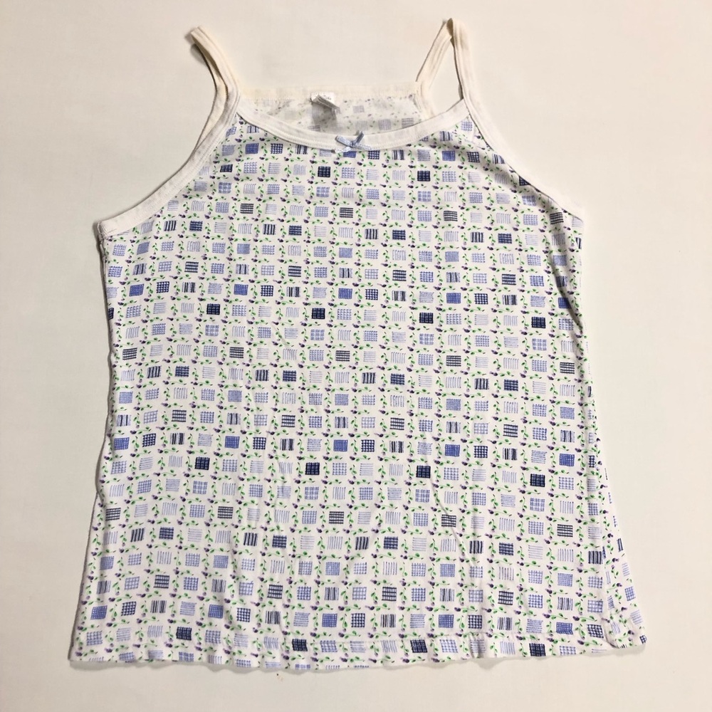 NWOT Talbots Kids Plaid and Floral Tank Top